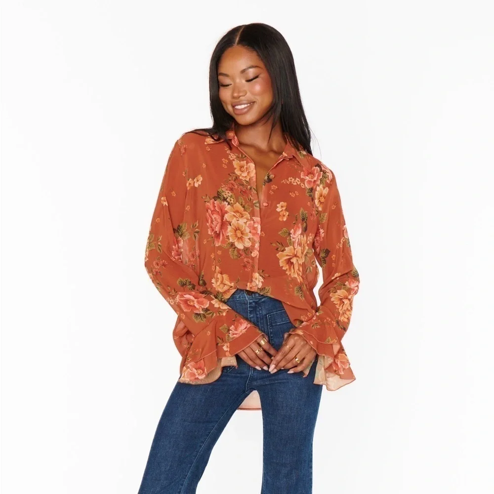 SHOW ME YOUR MUMU Carmela Top In Garden Harvest - Picture 2 of 8